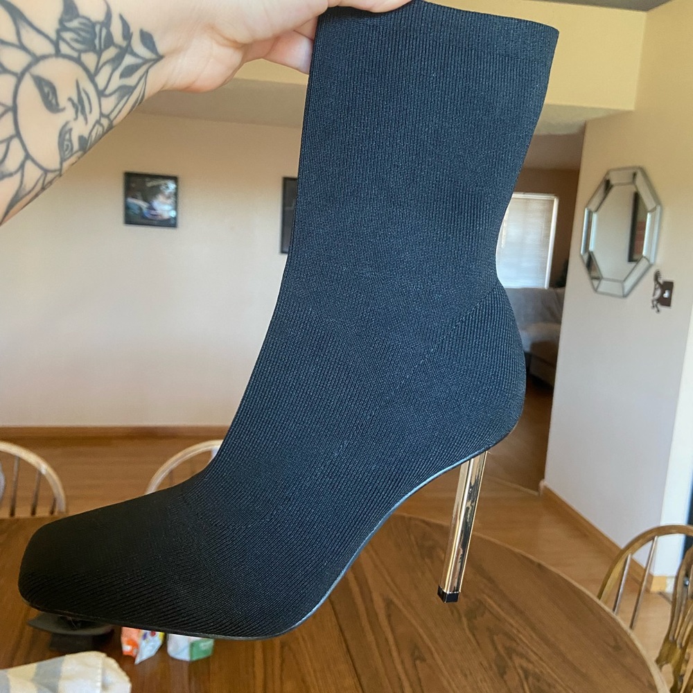 Black Sock/Sweater Heels